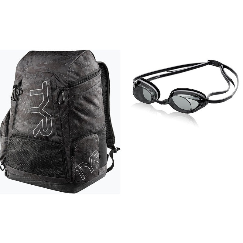 TYR Alliance 45L Backpack-Camo With Vanquisher 2.0 Goggle Bundle(Random Color will be ship out)