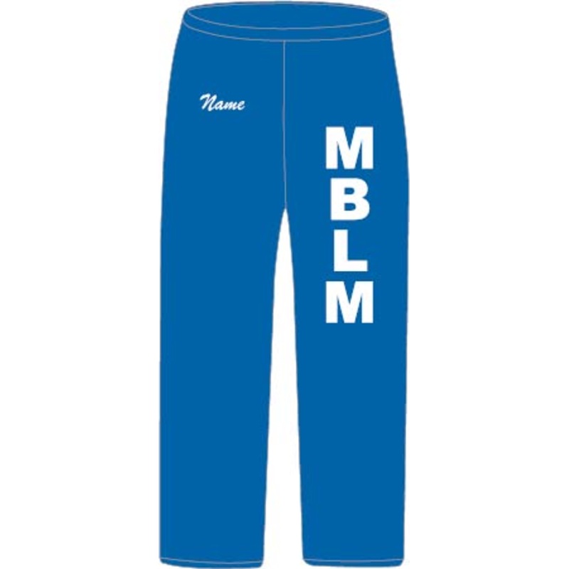 Moline Blue Marlins - Heavy Blend 8 oz., 50/50 Open-Bottom Sweatpants