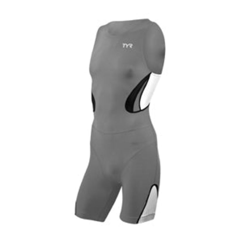 TYR Men's Carbon Zipper Back Short John w/Pad