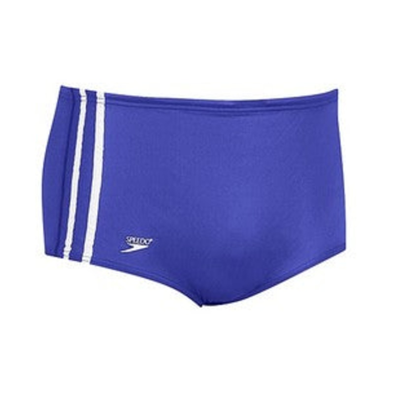 SPEEDO Nylon Striped Square Leg (40-42 Only)