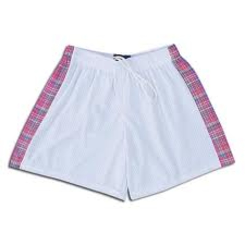 Fit2Win Women's Tricot Mesh Short with Madras Insets