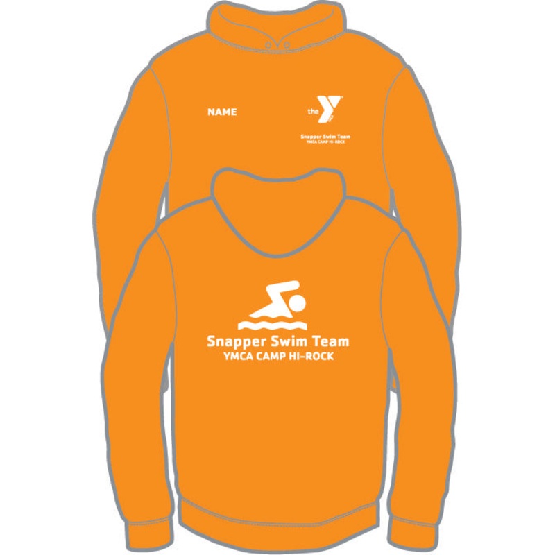 Snapper Swim Team Hooded Sweatshirt Orange