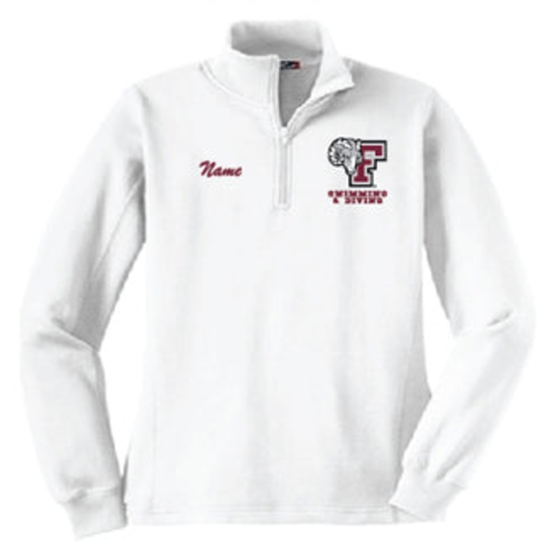 Fordham_Sport-Tek Ladies  ZIP SWEATSHIRT