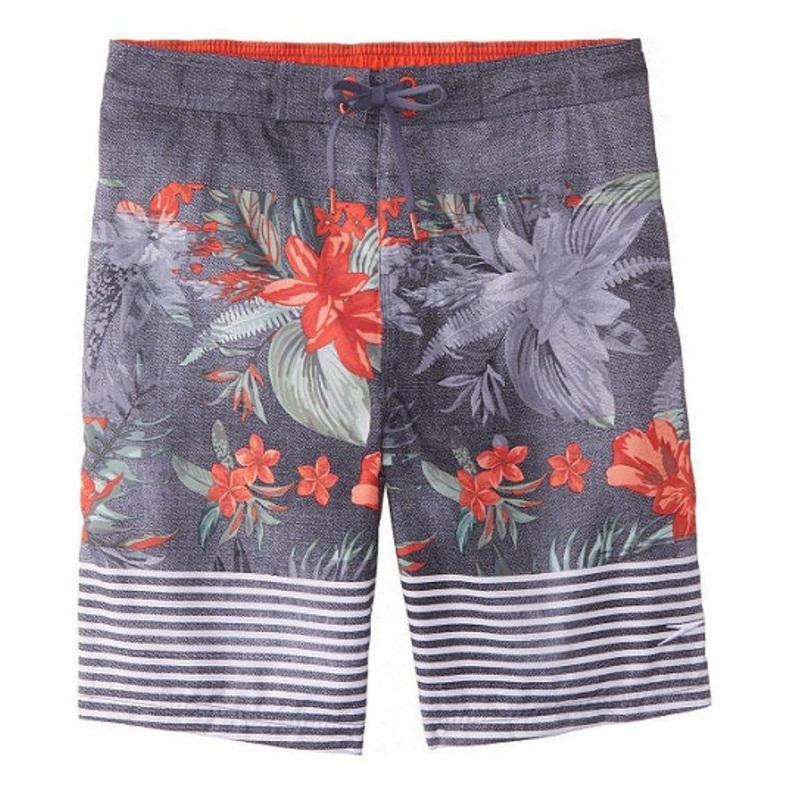 Speedo Men's Aloha Stripe E-Board Short