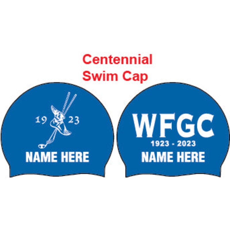 Winged Foot Swim Team Personalized Silicone SWIM CAP