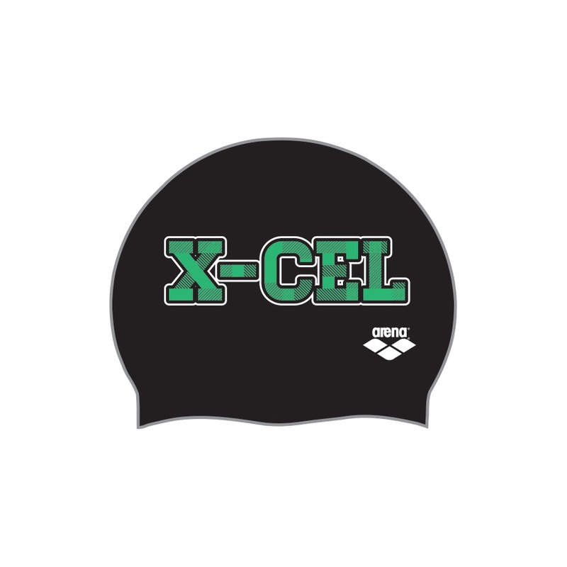 XCel Swimming  Custom Silicone Caps Custom Swim Caps