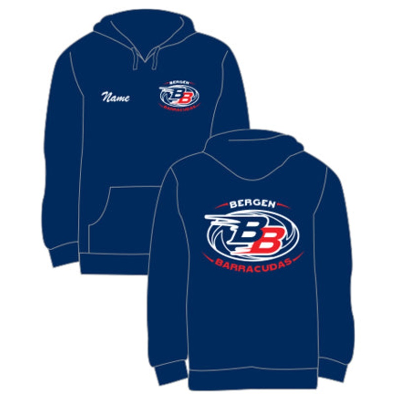 Bergen Barracudas swim team - VLX Hooded Sweatshirt