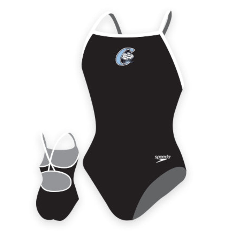Columbia Clippers_ SPEEDO Endurance Solid Flyback Training Suit -Youth