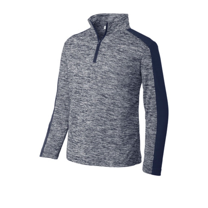 DVS_Sport-Tek Youth PosiCharge  Electric Heather Colorblock 1/4-Zip Pullover