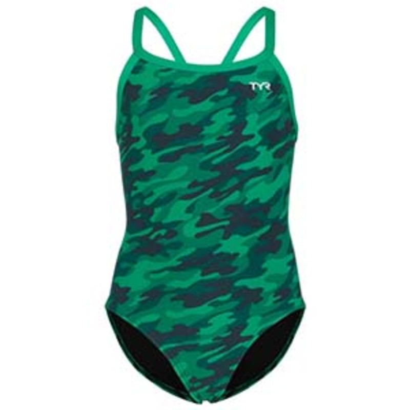 Woodway Country Club - TYR Women's Camo Diamondfit One Piece Swimsuit