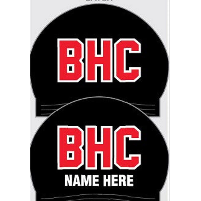 Beacon Hill Club_Personalized SET OF 2 Custom Silicone Swim Caps