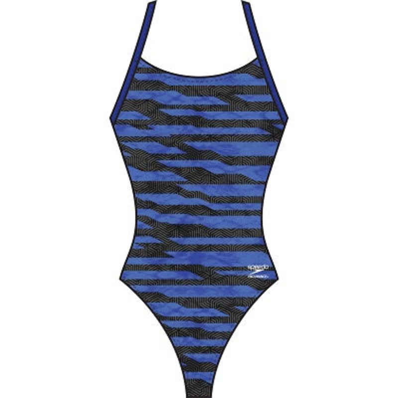 White Plains YWCA Middies - SPEEDO Contort Stripes Crossback