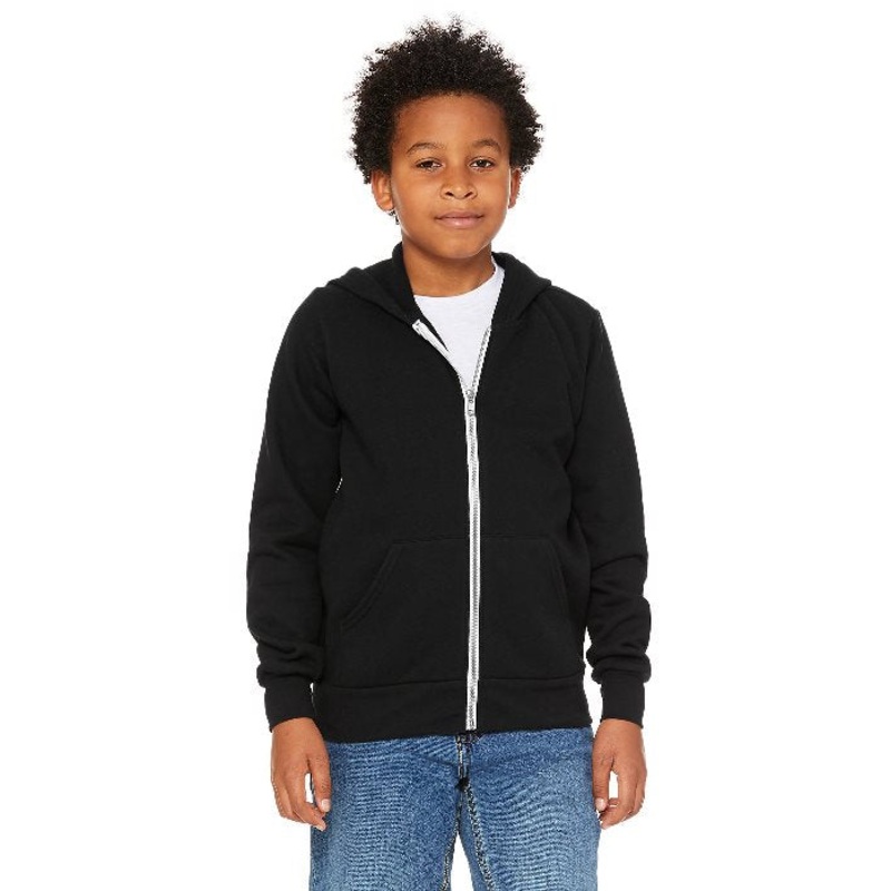 WSW_BELLA-CANVAS Unisex Full Zip Hooded Jacket - Youth