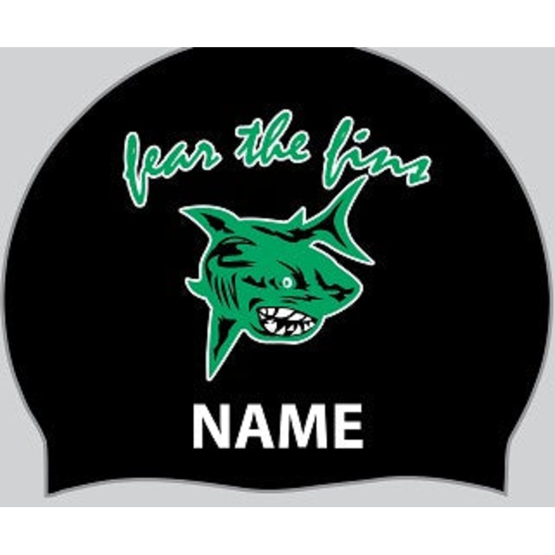 RUSSETT SWIM TEAM_Personalized Custom Silicone Swim Cap