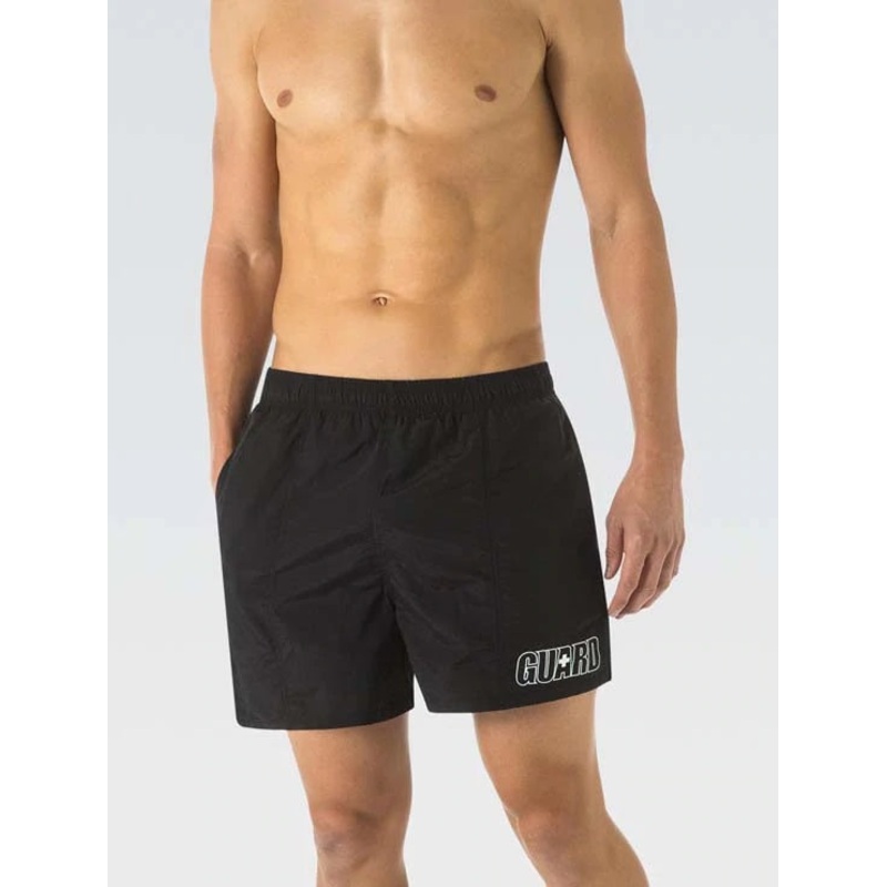 DOLFIN Mens Guard Solid Red 5 Inch Water Shorts