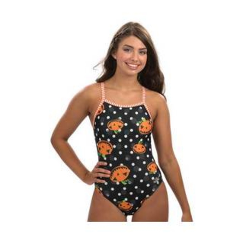 DOLFIN Women's Uglies V-2 Back - Halloween Pumpkin Queen