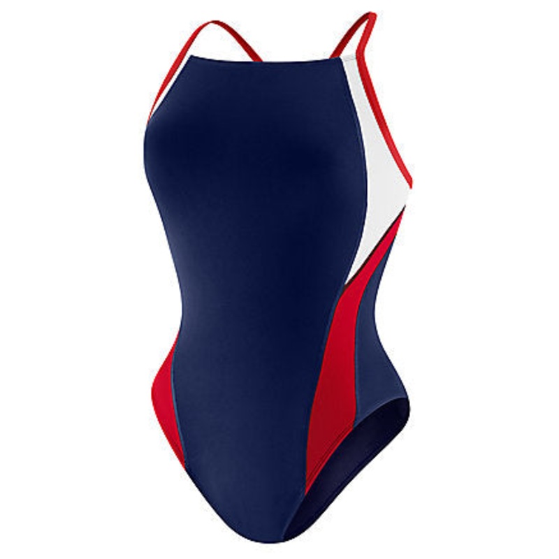 Westport YMCA Water Rat Swim Team - SPEEDO Endurance+ Launch Splice Cross Back - Youth