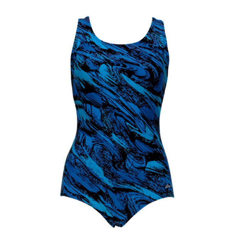 OCEAN Traditional Lap Suit Print - Aero Blue