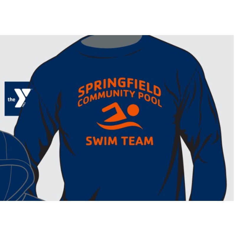 Springfield Swim Team_GENERIC Team Long Sleeve T-Shirt  - 100% Cotton