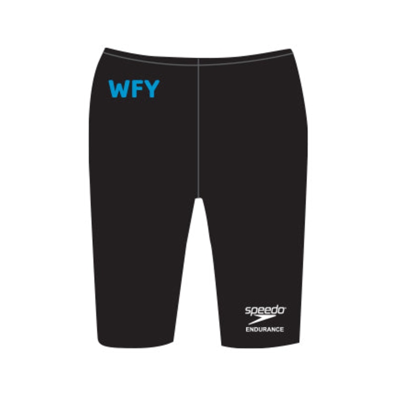 Wyckoff YMCA Swim Team - SPEEDO Male Solid Endurance Jammer Swimsuit -Youth
