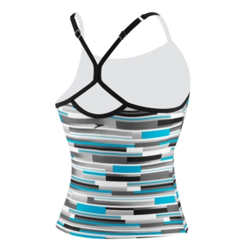 SPEEDO Bars and Blocks Keyhole Tankini (XS-M Only)