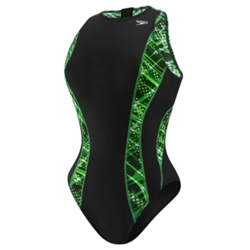 SPEEDO Female Print Splice Water Polo Suit
