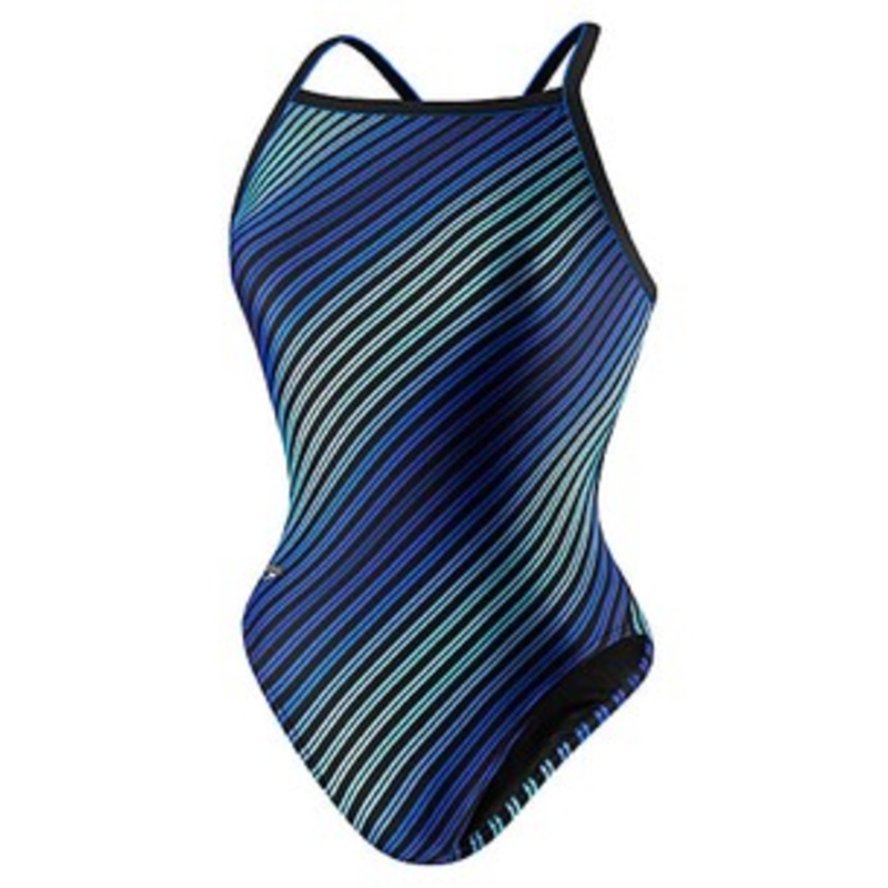 SPEEDO Rainbow Stripe Youth Flyback w/ Piping