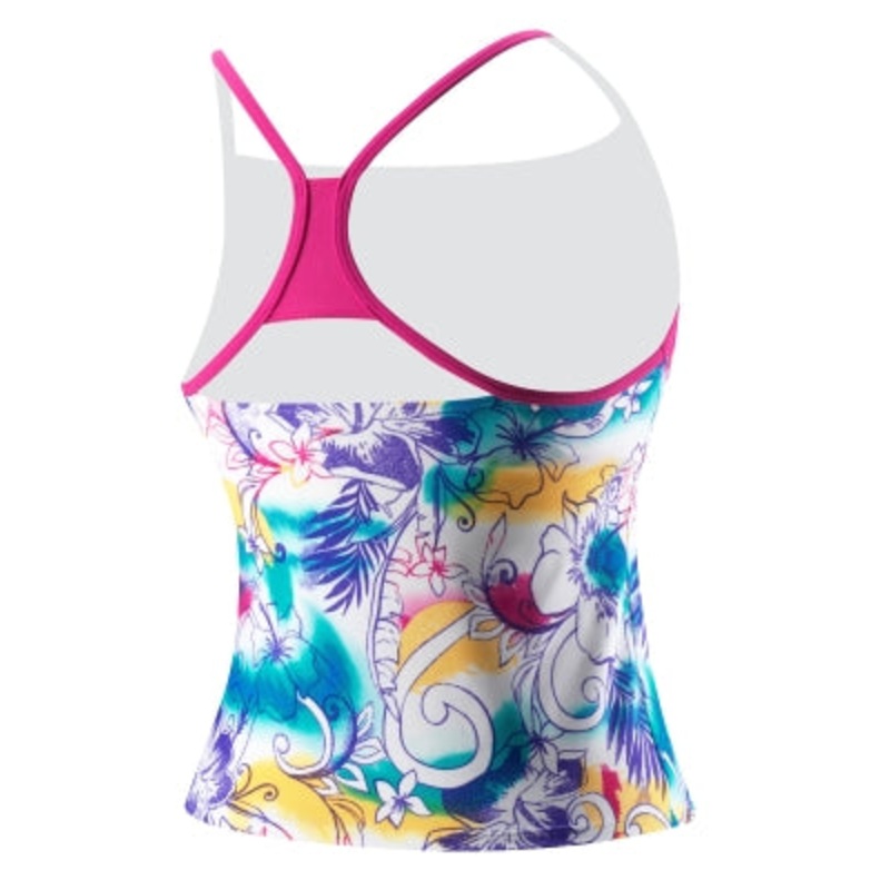 SPEEDO Sunrise Hibiscus Mesh Splice Tankini