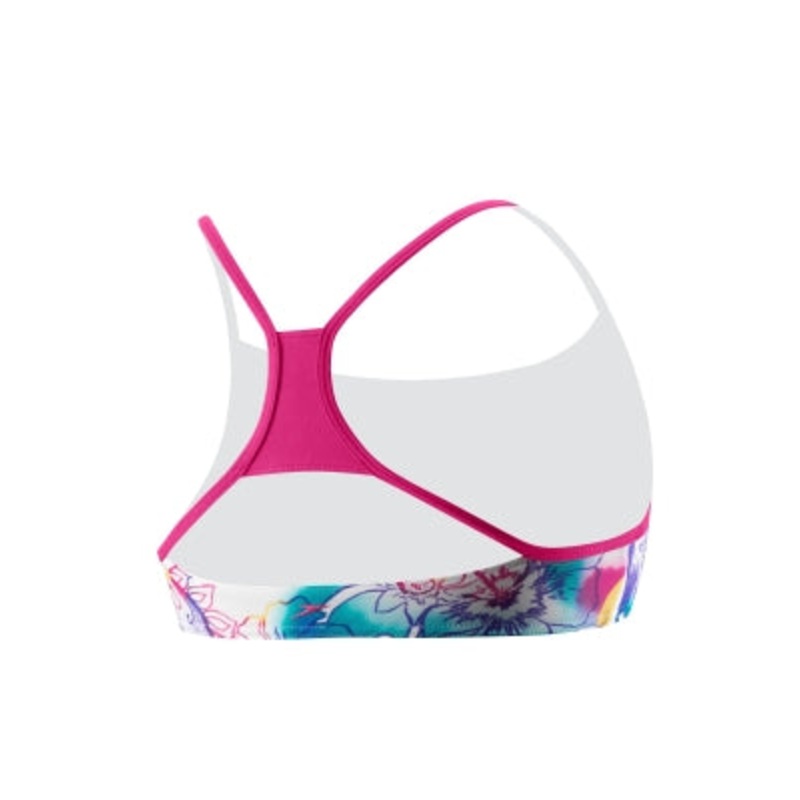 SPEEDO Sunrise Hibiscus Mesh Splice Top