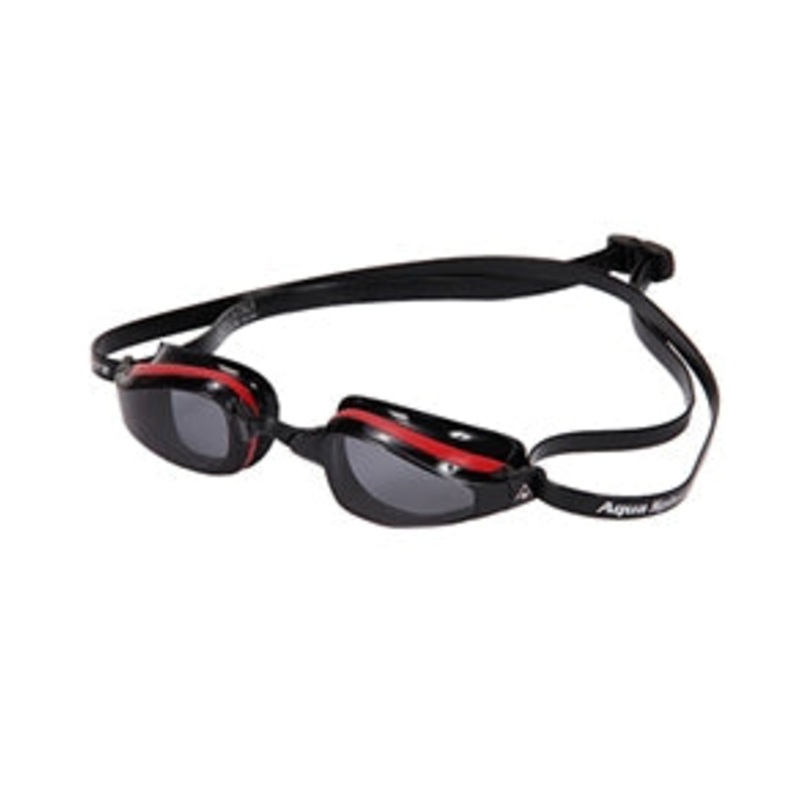 Aqua Sphere Goggle - K-180 Smoke Lens - Red/Black