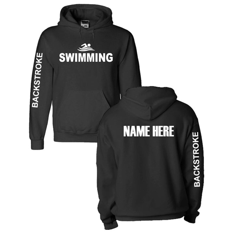 Swim Sweatshirt - Hoodie with Backstroke