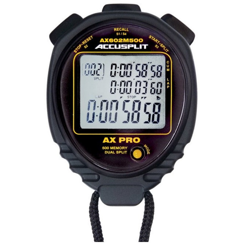 ACCUSPLIT multi-mode, 500 memory advanced timing stopwatch