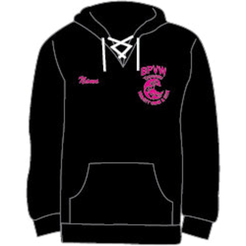 BPVW Sport-Tek Lace Up Pullover Hooded Sweatshirt