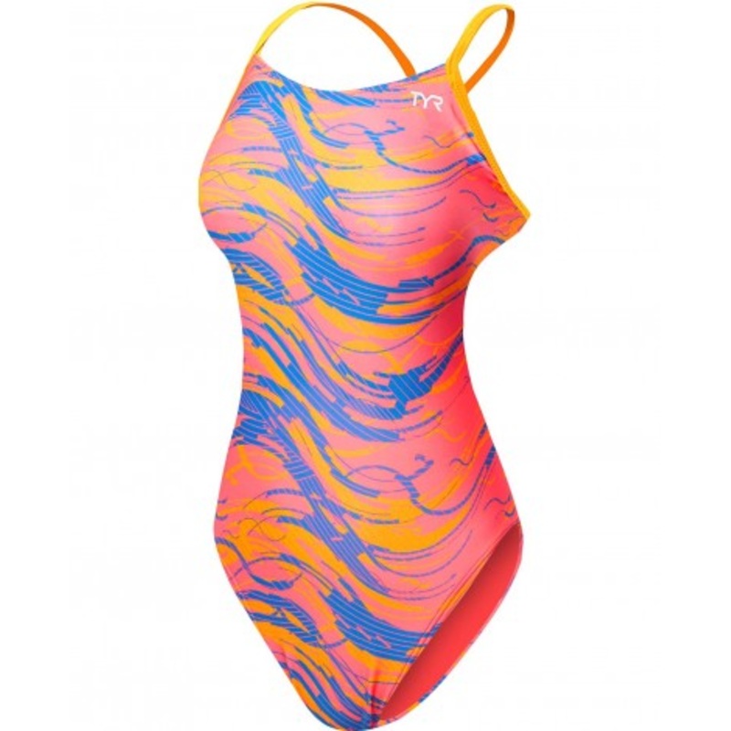 TYR Girls' Wave Rider Cutoutfit Swimsuit