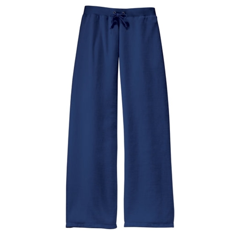 District Threads - Ladies Velour Fitted Flare Pants.  DT220