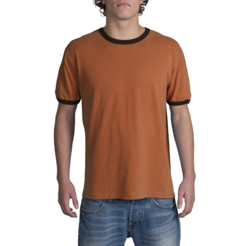 District Threads - Pigment-Dyed Ringer Tee.  DT100