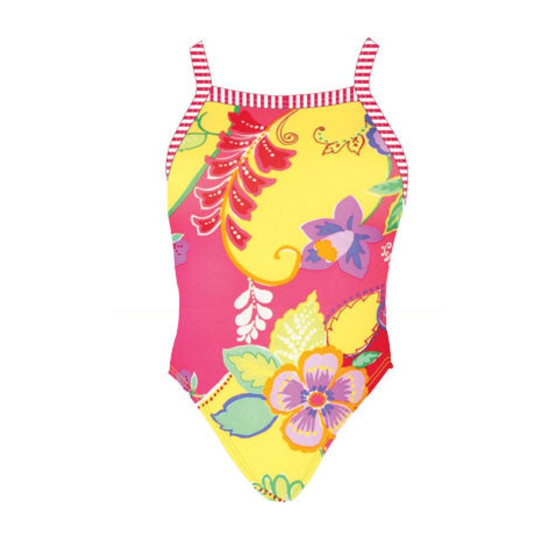 DOLFIN Little Dolfins Fleurette Print V-2 Back
