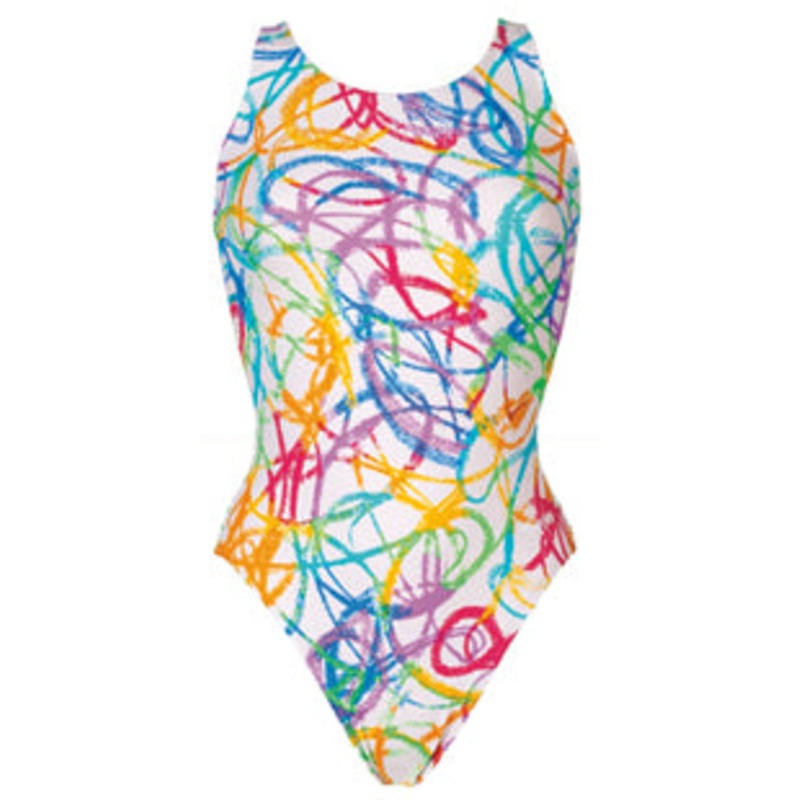 DOLFIN Womens Scribble White HP Back