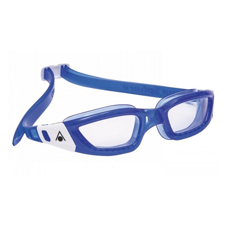 AQUA SPHERE Kameleon Jr Clear Lens Goggle - Blue/White