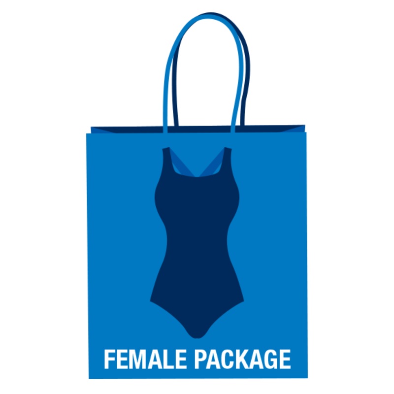 Rye YMCA FLPackage1 - Speedo Female Suit (Endurance Super Pro), Augusta Team Pulse Short and Team Sweatshirt