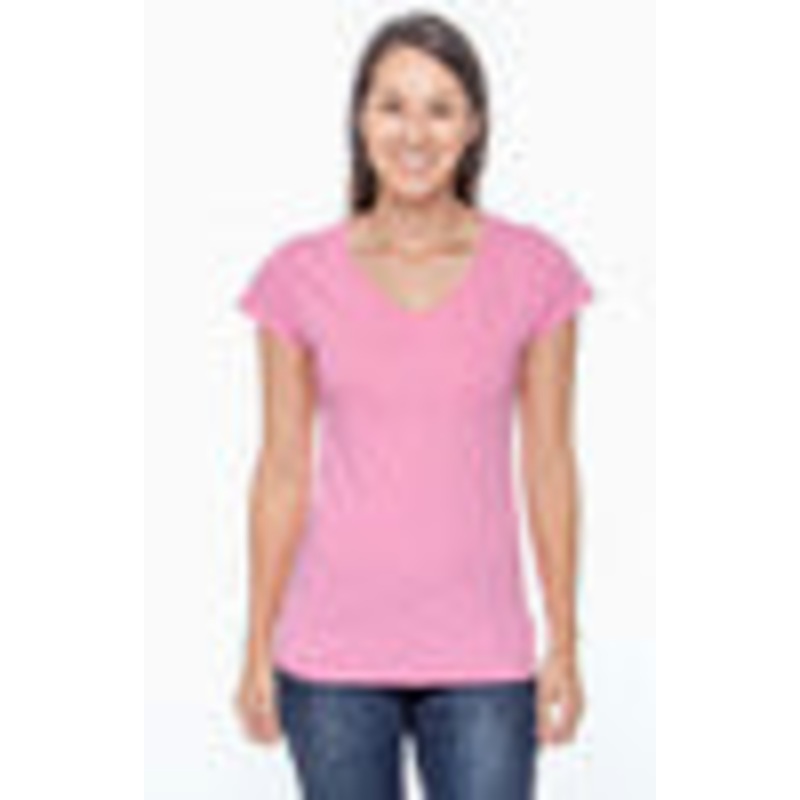 Gildan G64VL Women's 4.5 oz SoftStyle Junior Fit V-Neck T-Shirt