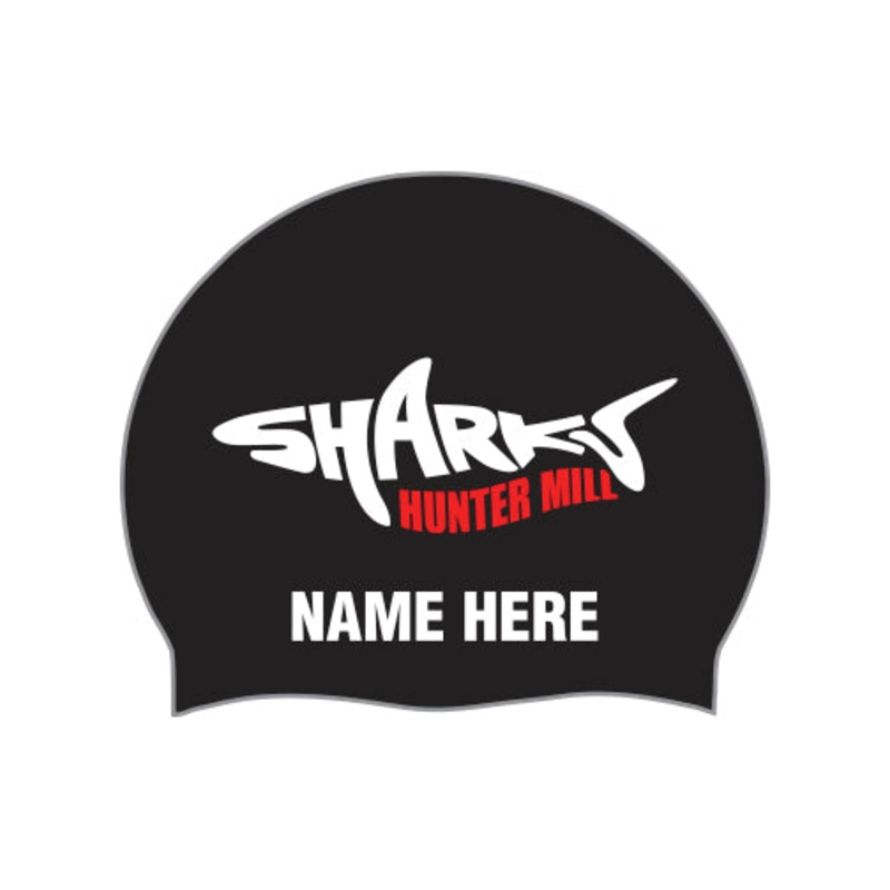 Hunter Mill Sharks Personalized Silicone Swim Caps