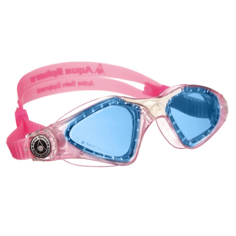 Aqua Sphere Goggle - Keyenne Jr. Blue Lens - Pink/White