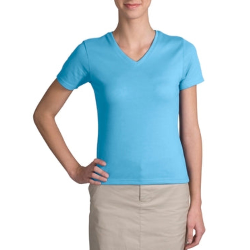 Port Authority - Ladies V-Neck T-Shirt.  L440V