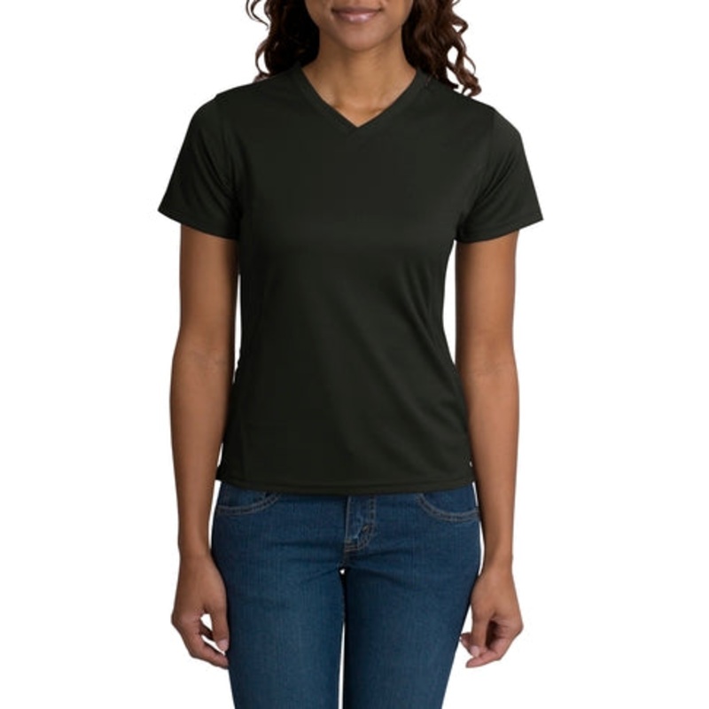 Sport-Tek - Dri-Mesh Ladies Crossover V-Neck T-Shirt.  L468V