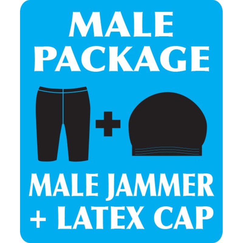 Somerset Valley YMCA MLPackage 1 - (SPEEDO Endurance Solid Jammer) and Team Personalized Speedo (Latex) Caps