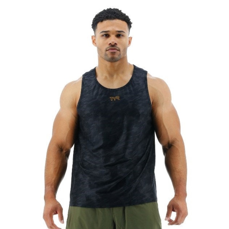 TYR Mens Blackout Camo Tank