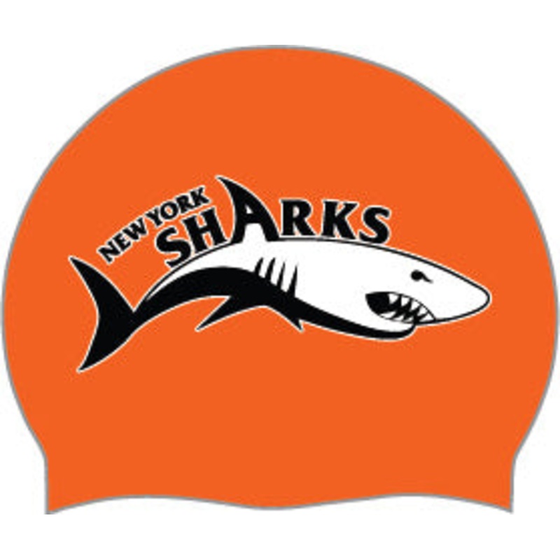 New York Sharks_2021_Orange Silicone Caps