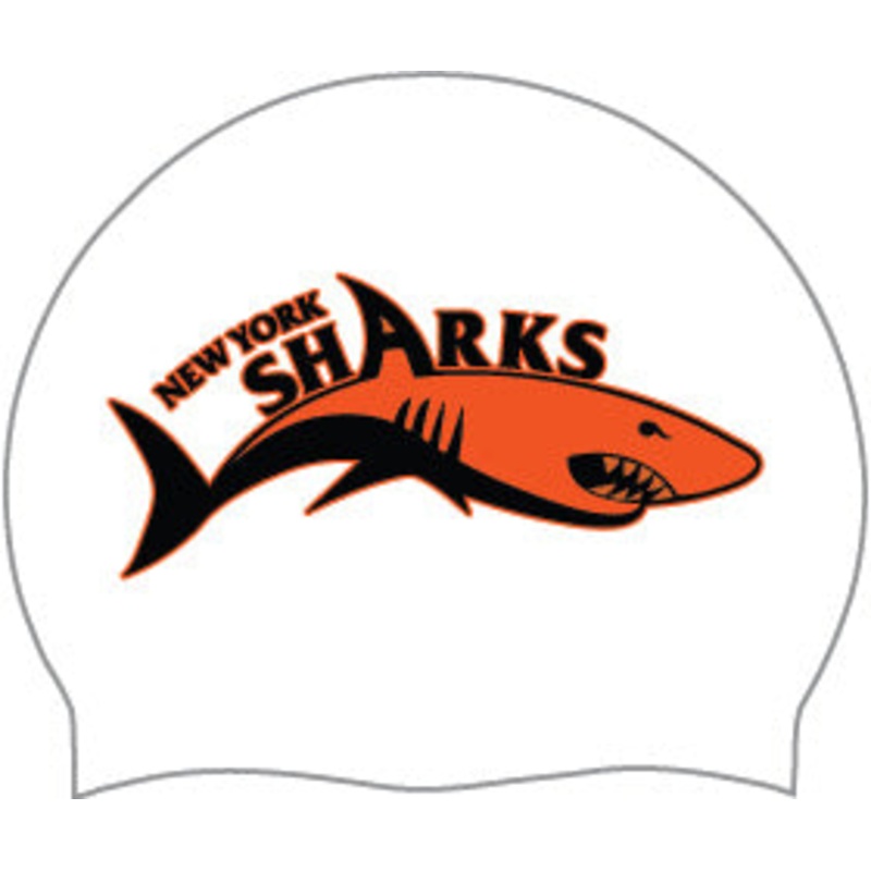 New York Sharks_2021_White Silicone Caps