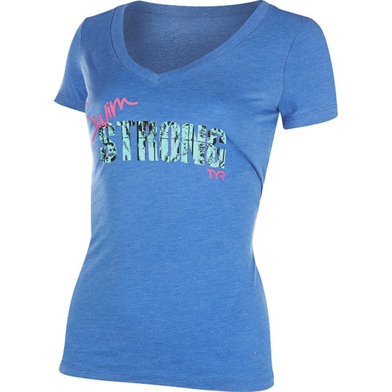 TYR Women's Swim Strong Graphic V-Neck Tee